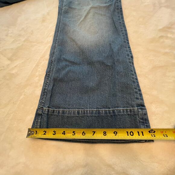 J. Crew Women’s Wide Leg ‘96 Denim Trouser Jeans Size 31P Boho Bohemian - Picture 8 of 8